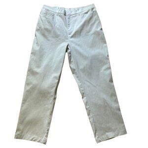 Sonoma Women's Pants NWT Stretch Classic Khaki Twill High Waist, sz 16W Short